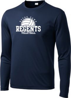 Unisex L/S Dri-Fit Shirt, Navy